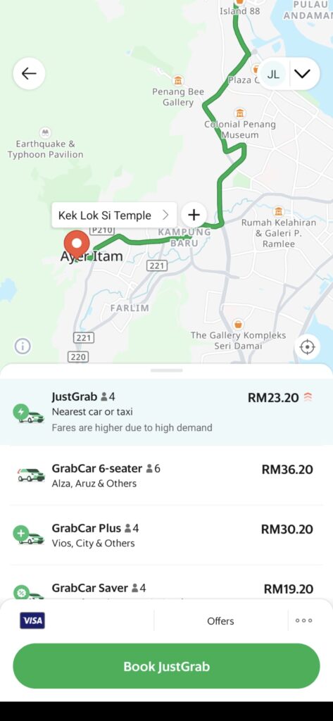 Grab In Penang